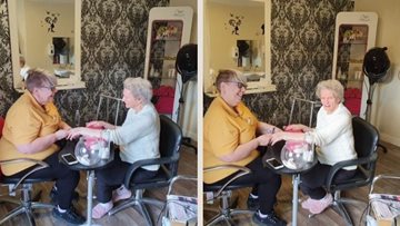 Massage therapy at Falkirk care home
